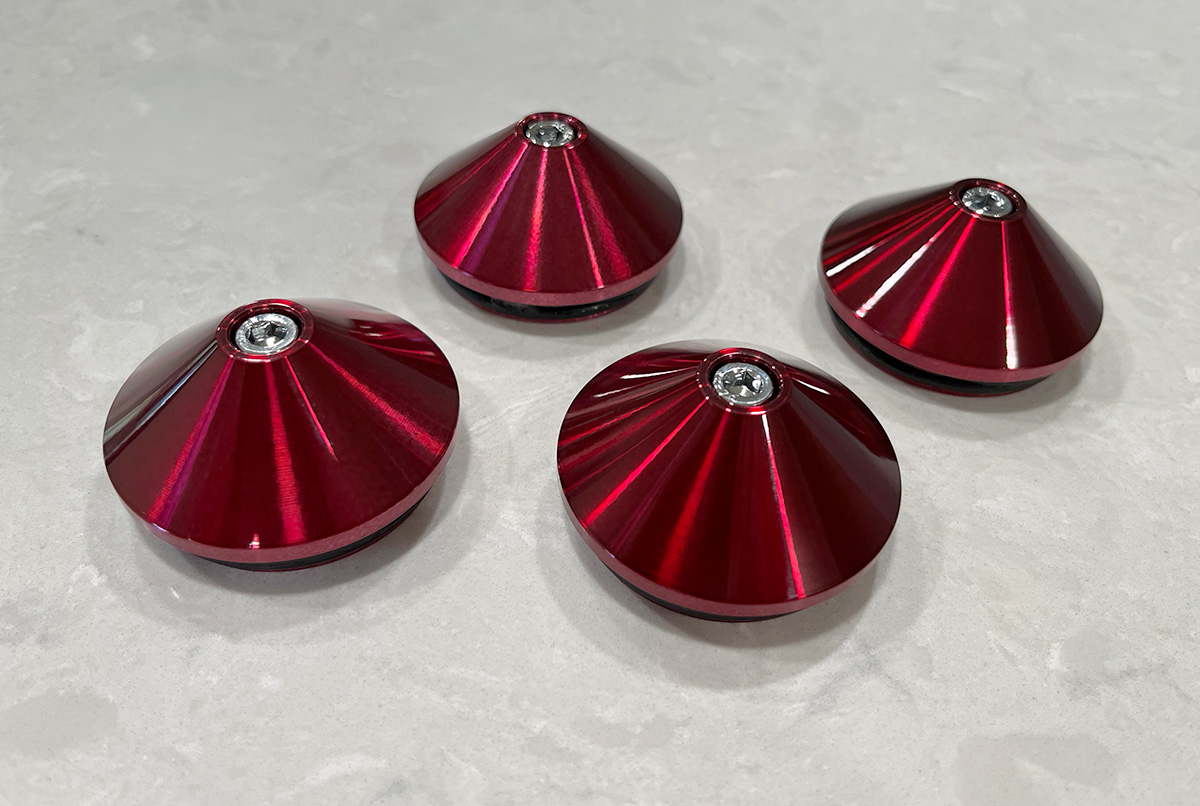 Mugen MF10 Red Center Cap Set